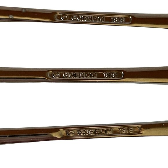 Lot 6 Gorham Silver Stainless 18/8 Meredith Seafood Cocktail Forks Discontinued - Picture 5 of 8